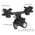 thumbnail image 3 of Dual Flash Bracket 2-Hot Shoe Mount Speedlight Stand Umbrella Holder Flash Filllight Bracket for DSLR Camera, 3 of 9