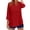 Red(Womens Shirts), variant on GUACER Women's 3/4 Sleeve Tops Casual Collared V Neck Blouses Loose Fit Cotton Linen Tunic Shirts for Ladies