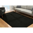 thumbnail image 3 of Malibu Collection Modern Shaggy Area Rug 9x12 Black, 3 of 7