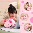 thumbnail image 2 of Juguete de peluche SQEQE, axolotl pesado, rosa, 25 cm, 0,4 kg, para niños, 2 of 6
