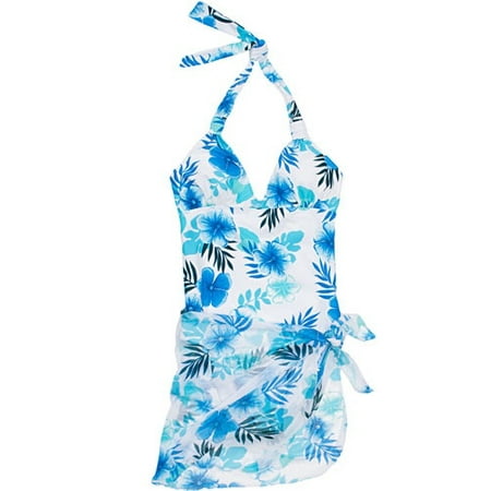 Women's Plus Structured Swimsuit and Pareo Set