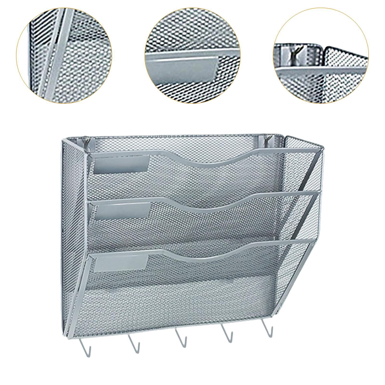 MAGIDEAL Wall File Mail Organizer Easily Install for Home Office s Letter Rack