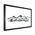 thumbnail image 2 of Designart 'Minimalistic Fir Forest and Winter Mountains I' Modern Framed Art Print, 2 of 4