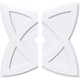 thumbnail image 1 of Ekena Millwork CMP34CM2-03000 34 in. OD x 3 in. ID Square Cosmo Architectural Grade PVC Contemporary Ceiling Medallion - 2 Piece, 1 of 1
