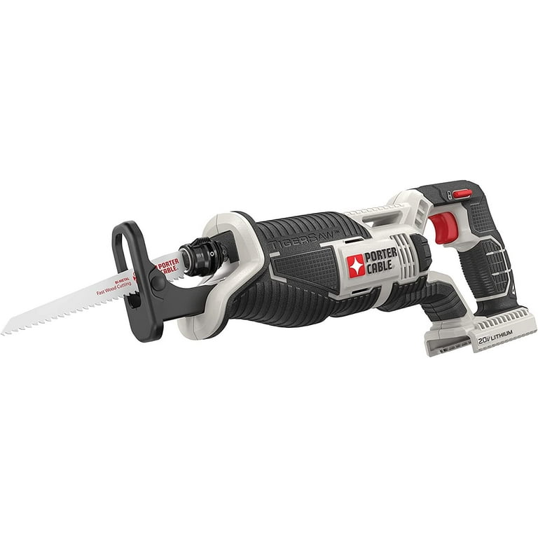 TACKLIFE 20V 2A Max Reciprocating Saw with Lithium Battery & Charger, 2  Blades(6TPI for Wood, 24TPI for Metal) and LED Light, 0~3000SPM Variable  Speed - DRS01A 