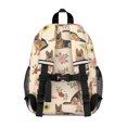 thumbnail image 3 of German Shepherd and Floral Backpack for School, Cute School Bag with Adjustable Shoulder Straps and Padded Back, 15"x11.42"x5.5", 3 of 4