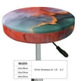 thumbnail image 4 of Gukieu Colorful Abstract Waves Print Round Chair Cover, Dust-proof and Non-slip Bar Chair Protective Cover, Suitable for Bars, Restaurants, Offices-13 inch, 4 of 7