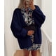 thumbnail image 4 of Suéter PRETTYGARDEN 2025 Mujer Oversized Azul Marino XL, 4 of 8