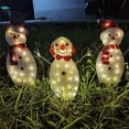 thumbnail image 5 of MOQIN Lighted Snowman Christmas Decorations Outdoor Yard Snow Man Family with LED Lights, Snowman Yard Decorations, Christmas Yard Decorations for Outdoor Lighted Holiday Lawn Garden Porch, 5 of 9