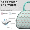 thumbnail image 3 of Insulated Lunch Bag Women, Reusable Kawaii Axolotl Tote Lunch Box, Leakproof Cooler Lunch Bags for Work Office Travel Picnic, 3 of 6