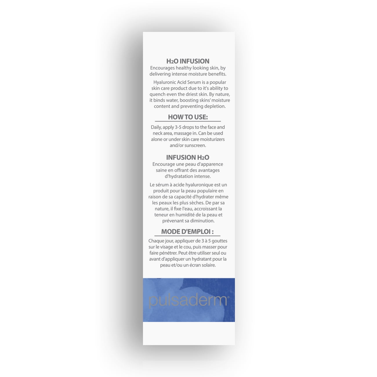 Pulsaderm H2O Infusion