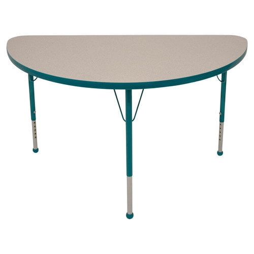 Mahar Creative Colors 48'' x 23.75'' Half Circle Activity Table