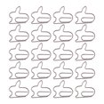 thumbnail image 1 of Shisuyan 20pcs Rabbit Paper Clips Creative Paper Simple Note Clips Office Paper Clips, 1 of 8
