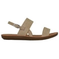 thumbnail image 2 of Soda Shoes Women Flat Sandals Buckle Ankle Double Straps Member-S Beige Taupe 9, 2 of 3