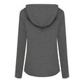 thumbnail image 4 of Worallymy Sudadera con capucha de color sólido con cuello en V y manga larga para mujer Worallymy JD735813436, 4 of 6