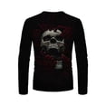 thumbnail image 5 of LYXSSBYX Mens Shirts Long Sleeve T Shirts Men's Unisex Daily T Shirt 3D Print Graphic Prints Skull Skeleton Print Long Sleeve Tops Casual Bloue, 5 of 9