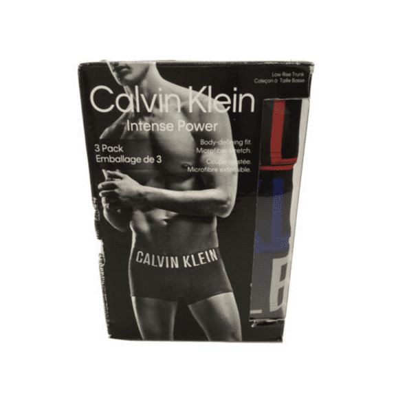 Calvin Klein 3-PACK Intense Power Microfiber Stretch LowRise Trunk,Multicolor,XL