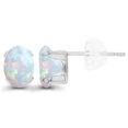thumbnail image 2 of Decadence Solid 10K Yellow, White or Rose Gold 7x5mm Oval Genuine Or Created Gemstone Birthstone Stud Earrings, 2 of 5