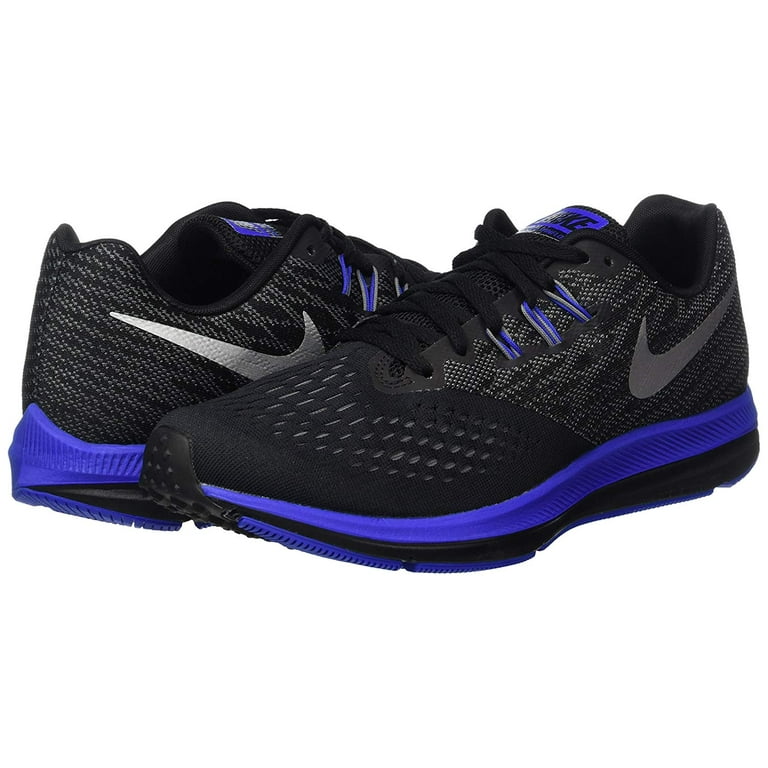 NIKE Zoom Winflo 4 Black/Metallic/Silver Running Shoe 10.5 Men US - Walmart.com