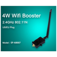 thumbnail image 3 of Amplificador de señal inalámbrico Wifi 802.11b/G de 4 W y 4000 mW, 2,4 GHz, ZigBee, Bluetooth, con antena TDD (enchufe estadounidense), 3 of 8