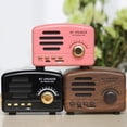 thumbnail image 4 of Mini Vintage Radio, Portable Retro AM FM Support Card Receiver, Stereo Shortwave Pocket USB Bluetooth Speaker with Rechargeable Battery, 4 of 6