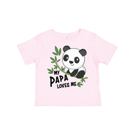 

Inktastic My Papa Loves Me- Cute Panda Boys or Girls Toddler T-Shirt