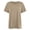 Khaki, variant on T Shirt Women Women Casual Round Neck Solid Short Sleeve Versatile Tee Khaki L