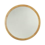 RADIANCE Goods Maple Finish Framed Wall Mirror 28" Height