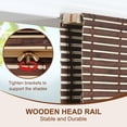 thumbnail image 4 of LUCKUP Cordless Roman Shades, Roll Up Bamboo Blinds for Indoor Windows, Light Filtering UV Protection Natural Bamboo Shades, Easy to Install for Home & Office, 30" W x 64" L, Brown, 4 of 7