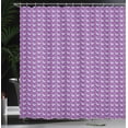 thumbnail image 3 of Ambesonne Unicorn Shower Curtain, Running Horned Horses Art, 69"Wx75"L, Violet Pale Cadet Blue, 3 of 4