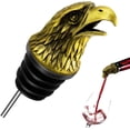 thumbnail image 1 of Vertedor de vino para botellas de vino, barra de animales de acero inoxidable, vertedor de botellas de licor, boquilla para botellas de licor, (cabeza de águila), 1 of 5
