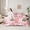 Pink 01, variant on Homewish Kawaii Winter Penguin Bedding Comforter Set 7pcs, Blue Snow Mountain King Bedding Sets, Cartoon Antarctic Animal Reversible Bed Sheets, Ultra Soft Bedroom Decor