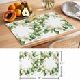 thumbnail image 6 of White Green Gardenia Placemats Set of 2, Spring Green Floral Leaf Wreath Flower Watercolor Non-Slip Place Mats Washable Table Mats for Kitchen Dining Table Decorations Indoor/Outdoor, 6 of 9