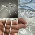 thumbnail image 3 of Becaristey 3mm White Elastic Band Cord Ear Hanging Sewing Crafts DIY Elastic Rope 10m-200m white 50m 1Set, 3 of 6