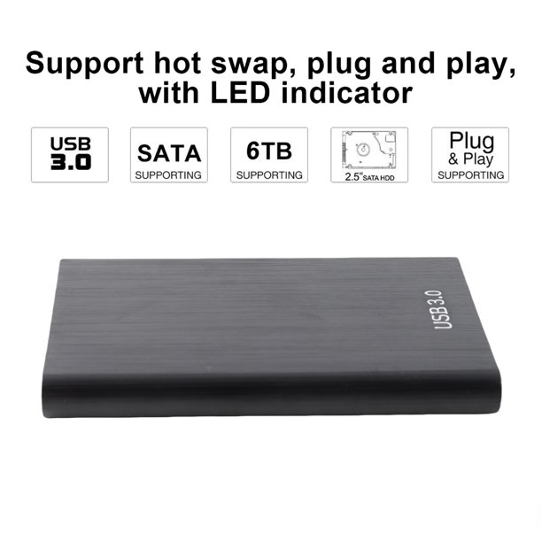 Caja SSD USB 3.0 A USB2.0, Caja SSD Profesional Portátil Externa Caja De Disco Duro Caja De Disco Duro Para Hombres Mujeres Para Disco Duro De 2,5 Pulgadas 7-9,5 MmHDD Y SSD Para