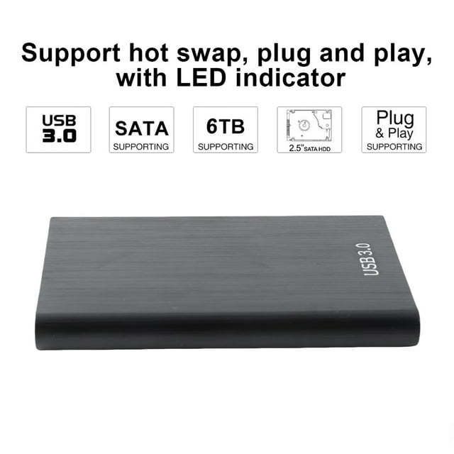 Caja SSD USB 3.0 A USB2.0, Caja SSD Profesional Portátil Externa Caja De Disco Duro Caja De Disco Duro Para Hombres Mujeres Para Disco Duro De 2,5 Pulgadas 7-9,5 MmHDD Y SSD Para