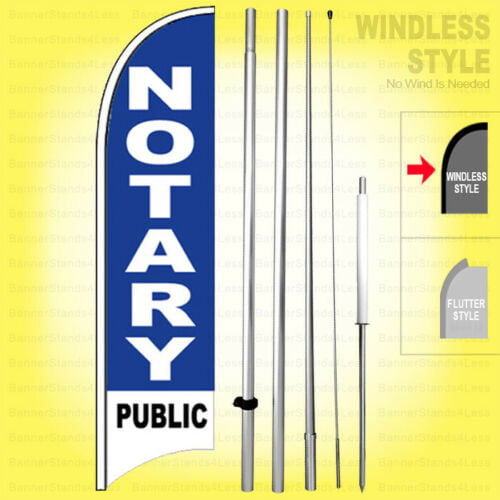 NOW HIRING Windless Swooper Flag KIT Feather Banner Sign 15' Deluxe Pole Set yb 