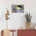 thumbnail image 7 of Luxe Metal Art 'Fish 5 Blue Yellow' by Olga and Alexey Drozdov, Metal Wall Art, 24"x16", 7 of 7