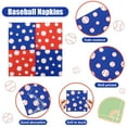 100Pcs Baseball Napkins, Disposable YPF5 Baseball Paper Napkins, Picnic