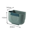 thumbnail image 2 of Cubo de basura plegable, papelera, contenedor de reciclaje multifuncional colgante para Verde 6l, 2 of 7