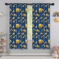 thumbnail image 5 of Blackout Kids Curtains,Cartoon Construction Vehicles Mixers Blue Pattern Childrens Insulated Curtains Set Of 2,Bedroom Essentials,Toddler Room Decor 42"x63", 5 of 5