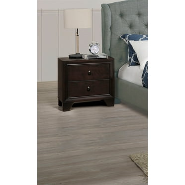 ARCTICSCORPION Bedroom Bed Side Table Nightstand, Modern Wooden Nightstand with 2 Drawers, Bedside Table End Table Side Table for Bedroom Living Room, Home Furniture, Brown Color