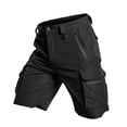 thumbnail image 4 of Lumtrix Mens Hiking Cargo Shorts Quick Dry Golf Outdoor Work Tactical Shorts With Multi Pocket For Cycling Fishing Travel (No Belt) Black L, 4 of 8