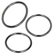 thumbnail image 4 of Craft Rings, High Durability Metal Rings Wear Resistance  For Clothes For Bags For Belts Golden 38x3mm,Silver 38x3mm,Gray 38x3mm, 4 of 8