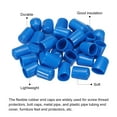 thumbnail image 4 of Uxcell 200Pcs Rubber End Caps Cover 2mm Vinyl Screw Thread Protector Round Vacuum Caps for Screw Bolt Pipes 15mm 20, 4 of 5