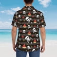 thumbnail image 4 of KLL Pirate skull Print Men's Hawaiian Shirt Short Sleeve Button Down Beach Shirts,XX-Large, 4 of 7