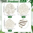 thumbnail image 2 of 3pcs Monstera Leaf Wall Decor - 3-Style Wooden Palm Leaves Decoration for Boho Nursery Home Bathroom Office - Plant Wall Art, 2 of 6