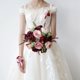 thumbnail image 4 of Burgundy Dusty Bouquet - Champagne Blush Blooming Peony with Eucalyptus Real perfect Bridal Wedding Flowers, 4 of 5