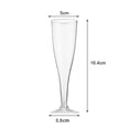 thumbnail image 2 of Paquete de 10 copas de champán desechables de plástico transparente, copas altas de cóctel, copas de vino tinto y copas de martini, imprescindibles for fiestas, 2 of 2