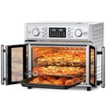 thumbnail image 6 of PlumChef 26QT Large Capacity French Double-Door Air Fryer Convection Toaster Oven, 1700W, 14 Preset Menus, 7-in-1 Multi-Function (Bake, Roast, Gril,Toast,Dehydrate&Defrost), Stainless Steel,silvery, 6 of 15